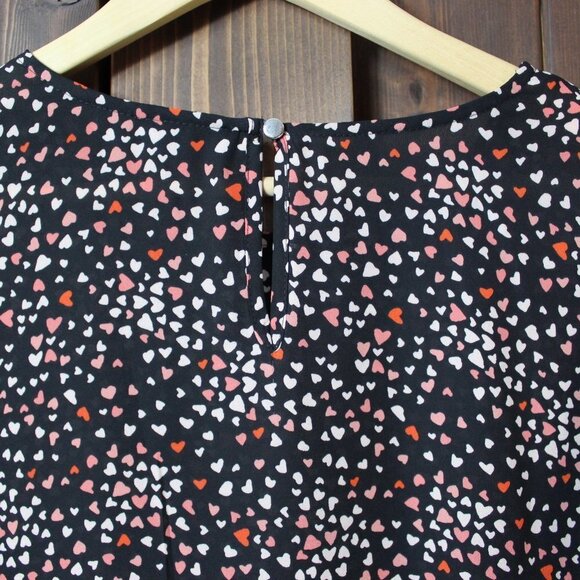 Apt 9 XXL Pink heart Print 3/4 Sleeve Blouse - Picture 7 of 8